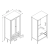 Crown Full Wardrobe w/Hanging & 2 Drawers 