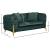 Kingdom Velvet Loveseat