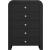 Artisto 5-Drawer Wood Chest