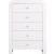 Artisto 5-Drawer Wood Chest