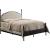Sinead Fabric/Metal Low Poster Bed, Full Size