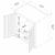 Fortress 3-Piece Textured Metal Garage Storage Set, Composition 3
