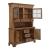 Treasures Wood/Glass Hutch & Buffet Set w/7 Drawers & 4 Doors