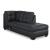 Barlin Mills Faux Leather Right Arm Facing 2-Piece Sectional w/Chaise