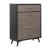 Raku Wood/Wood Veneer Veneer Storage Platform Bedroom Set