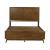 Raku Wood/Wood Veneer Storage Platform Bed, Queen Size