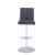 1713 Modern High Back Adjustable Swivel Fabric Stool