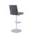 1713 Modern High Back Adjustable Swivel Fabric Stool