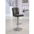 1713 Modern High Back Adjustable Swivel Fabric Stool
