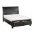 Laurelin Wood Seigh Platform Bed w/ Storage, King Size