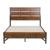 Holverson Wood/Wood Veneer Platform Bed, King Size