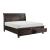 Begonia Wood/Wood Veneer Sleigh Storage Platform Bed, King Size