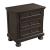 Begonia Wood/Wood Veneer Nightstand with Hidden Drawer