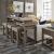 Parkland Falls Wood Console Bar Table w/Charging Station