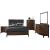 Cotterill Leatherette/Wood/Wood Veneer Tufted Bedroom Set