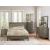 Cotterill Leatherette/Wood/Wood Veneer Tufted Bed