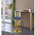 Brody Velvet Adjustable Swivel Stool with Brushed Gold Base