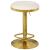 Brody Velvet Adjustable Swivel Stool with Brushed Gold Base