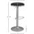 Brody Velvet Adjustable Swivel Stool with Brushed Chrome Base