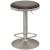 Brody Velvet Adjustable Swivel Stool with Brushed Chrome Base