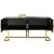 Beth 4-Door Lacquer Buffet with Gold Stainless Steel Base & Handles