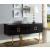 Beth 4-Door Lacquer Buffet with Gold Stainless Steel Base & Handles
