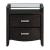 Lyric Leatherette/Wood/Wood Veneer Sleigh Platform Bedroom Set w/ Footboard Storage