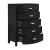 Lyric Leatherette/Wood/Wood Veneer Sleigh Platform Bedroom Set w/ Footboard Storage