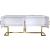 Beth 4-Door Lacquer Buffet with Gold Stainless Steel Base & Handles