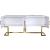Beth 4-Door Lacquer Buffet with Stainless Steel Base & Handles