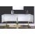 Beth 4-Door Lacquer Buffet with Gold Stainless Steel Base & Handles