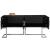 Beth 4-Door Lacquer Buffet with Stainless Steel Base & Handles