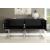 Beth 4-Door Lacquer Buffet with Chrome Stainless Steel Base & Handles