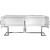 Beth 4-Door Lacquer Buffet with Stainless Steel Base & Handles