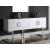 Beth 4-Door Lacquer Buffet with Stainless Steel Base & Handles