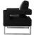Noah Velvet Accent Chair with Chrome Iron Base