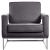 Noah Velvet Accent Chair with Chrome Iron Base