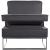 Noah Velvet Accent Chair with Chrome Iron Base