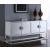 Marbella 4-Door Mirrored Sideboard with Chrome Stainless Steel Base & Handles