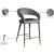 Destiny Velvet Counter Stool