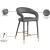 Destiny Faux Leather Counter Stool