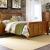 Grandpa's Cabin Wood Sleigh Bedroom Set - Aged Oak