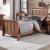 Grandpa's Cabin Wood Sleigh Bedroom Set - Aged Oak