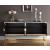 Marbella 4-Door Mirrored Sideboard with Gold Stainless Steel Base & Handles