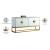 Marbella 4-Door Mirrored Sideboard with Gold Stainless Steel Base & Handles