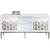 Zoey 2-Sliding Door Lacquer Sideboard with Mirrored Doors