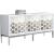 Zoey 2-Sliding Door Lacquer Sideboard with Mirrored Doors