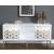 Zoey 2-Sliding Door Lacquer Sideboard with Mirrored Doors