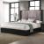 Rosette Leatherette Bedroom Set w/LED