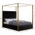 Jones Velvet King Size Canopy Bed